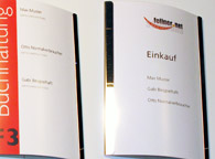 edelstahlschilder DIN-A5 format