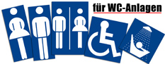 blaue WC-Schlüsselanhänger