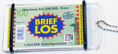 brieflos schlüsselanhänger