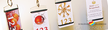 Schlüsselanhänger als Christbaumschmuck